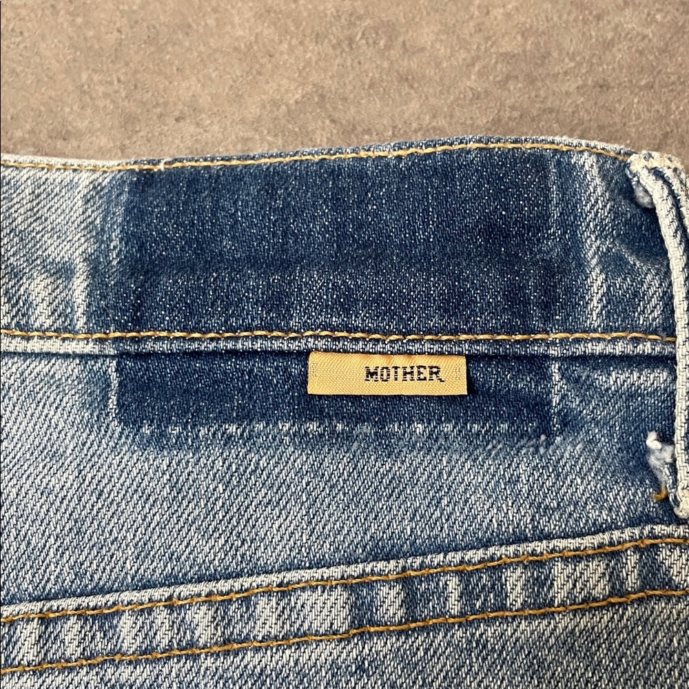 Mother Tomcat Slide Mini Fray Jean Skirt size 29 - Picture 8 of 12